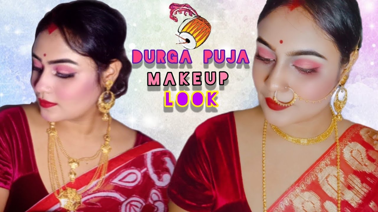 2020 DURGA PUJA MAKEUP LOOK | Traditional Bengali makeup for beginners | thatbongglam