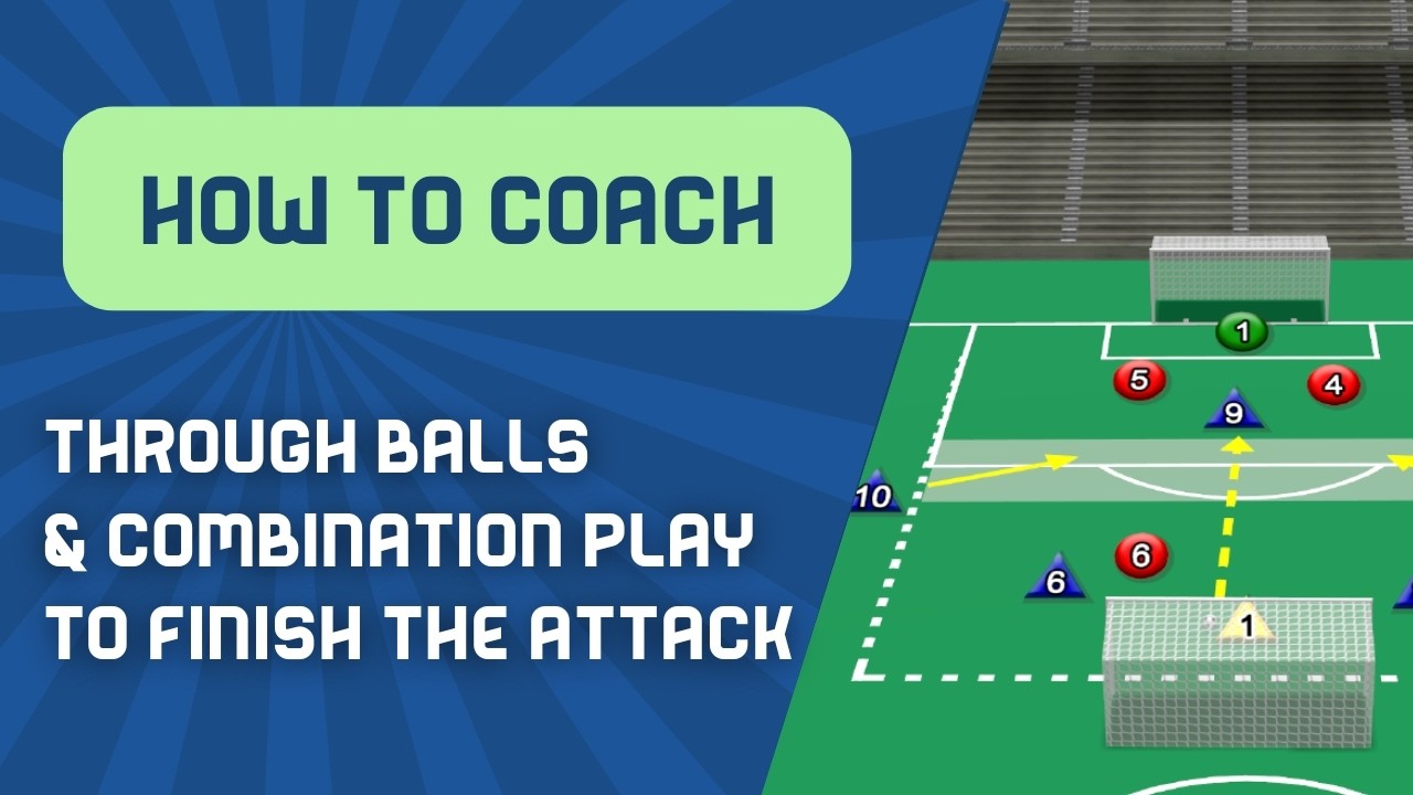How to Coach THROUGH BALLS & COMBINATION PLAY in Soccer: Explained I Full Session