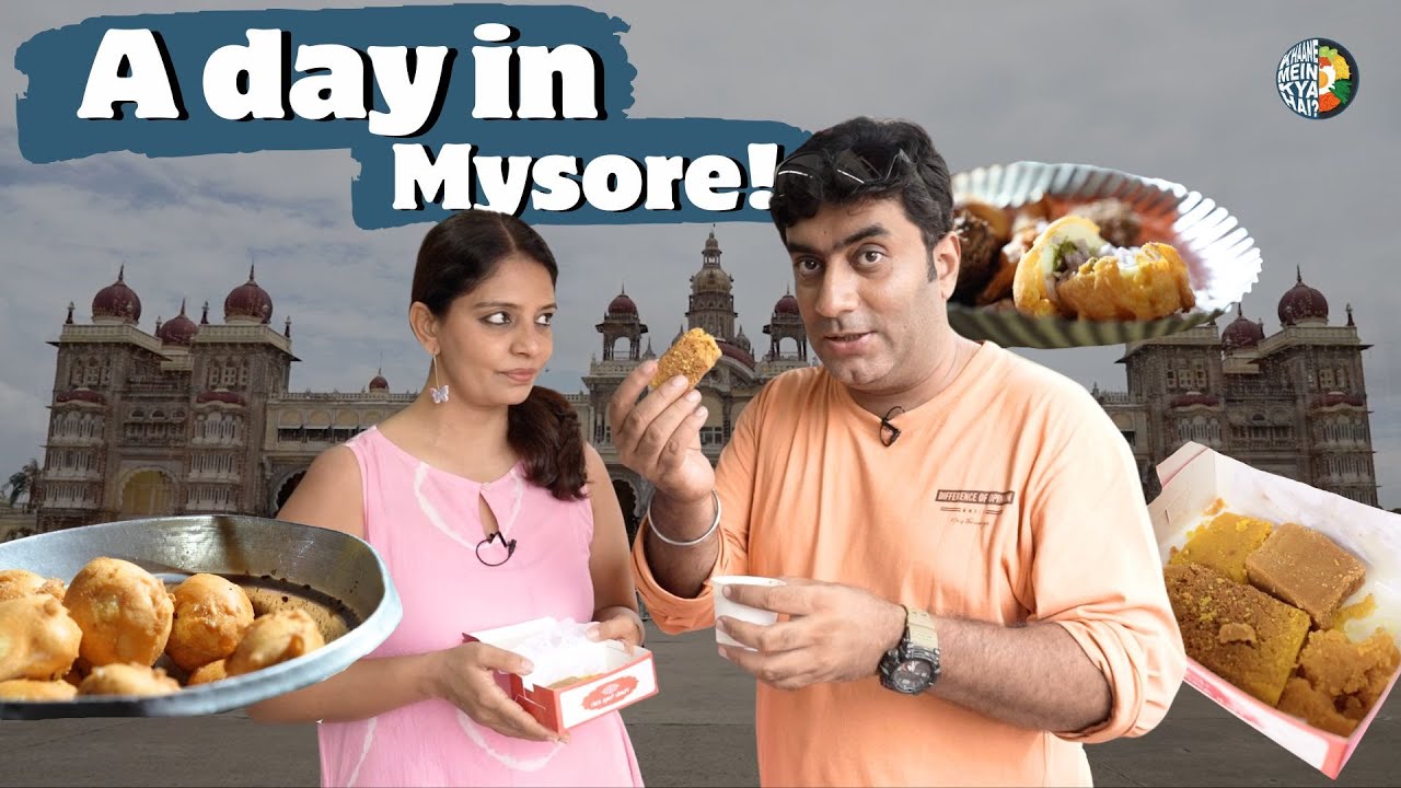 Mysore’s iconic street food | Best Mysore Egg Bonda | Mysore Pak | A day in Mysore!