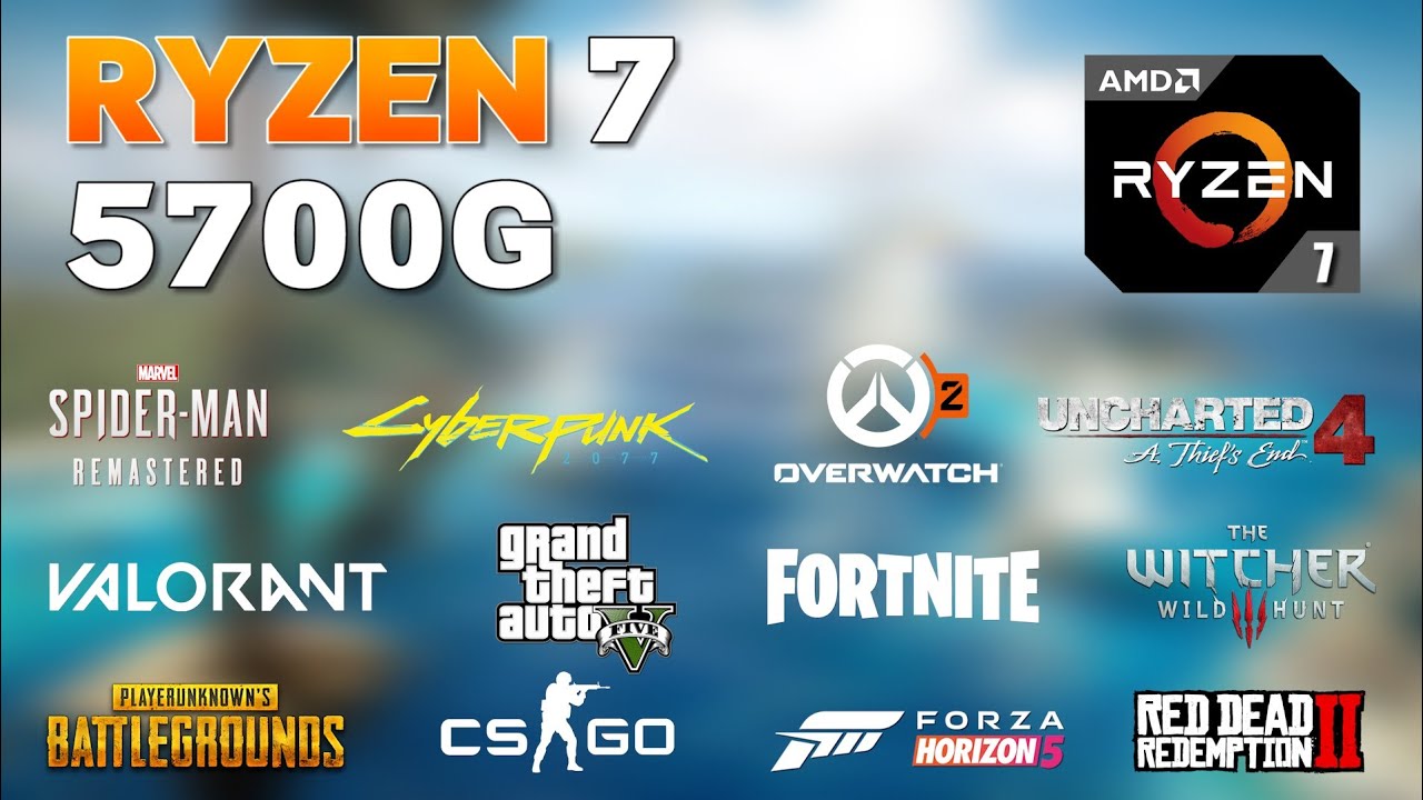 Ryzen 7 5700G Vega 8 & 16GB RAM early 2023 - 12 Games Tested