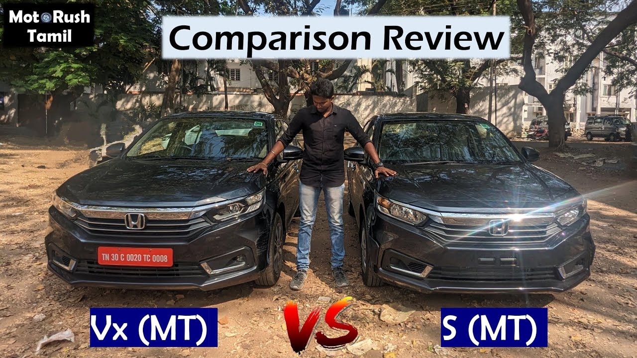 Honda Amaze - Comparison And Manual Drive Impression | MotoRush Tamil