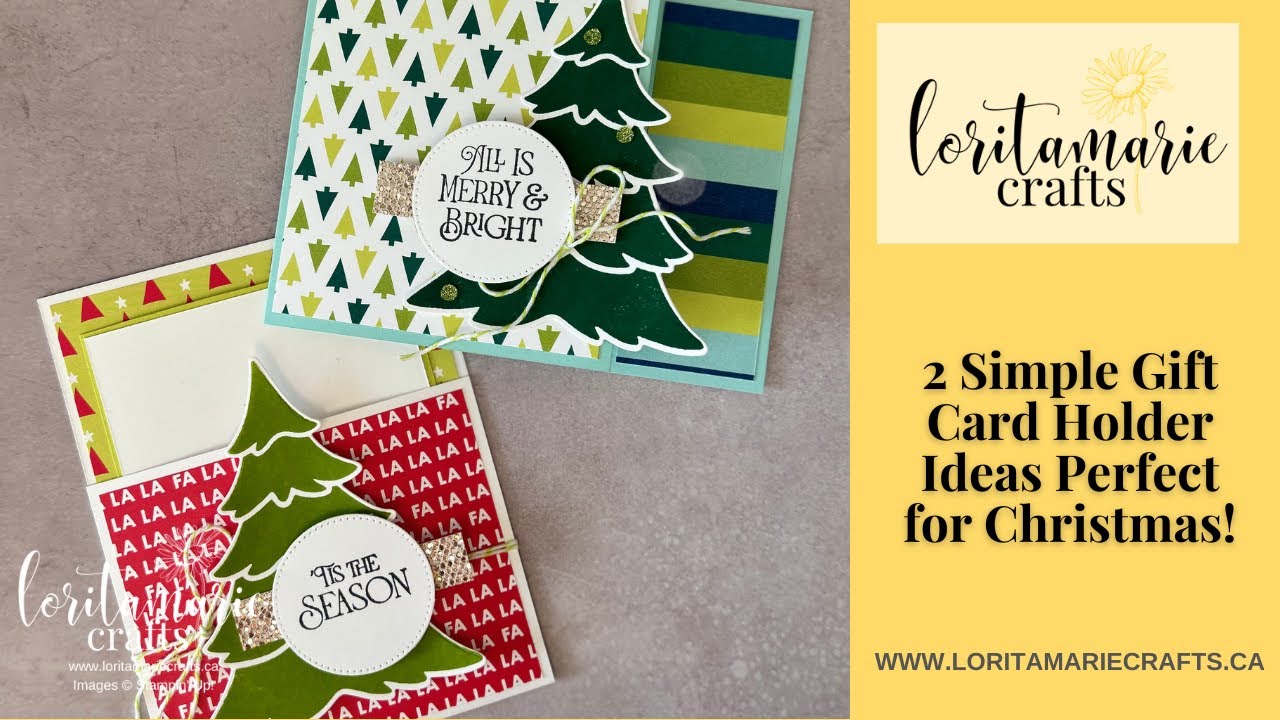 2 Simple Gift Card Holder Ideas Perfect for Christmas!
