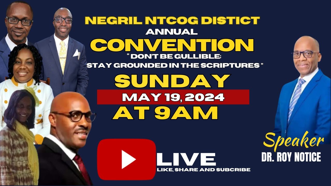 Negril New Testament C.O.G Pentecost Sunday|| District Convention With Dr. Roy Notice