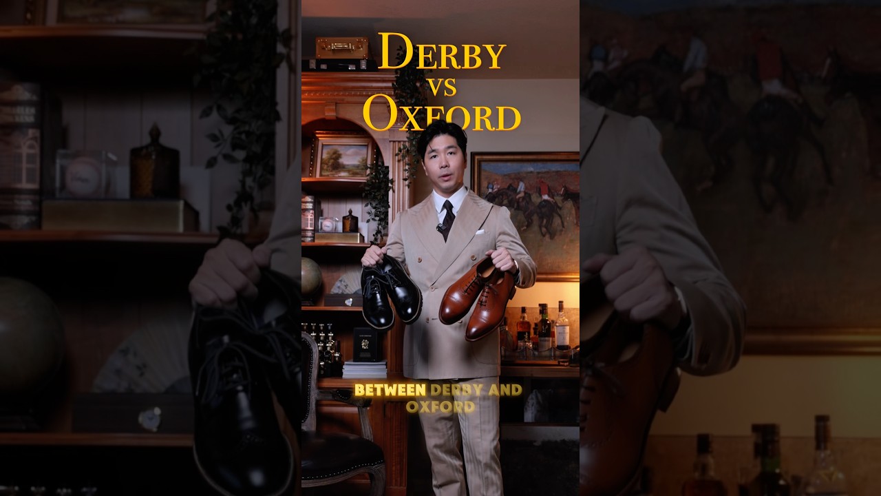 The Difference Between an Oxford & Derby Shoes. #mensshoes #menswear #mensfashion #styletips