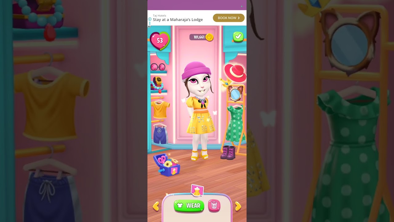 Talking Angela.The Yellow cosplay 