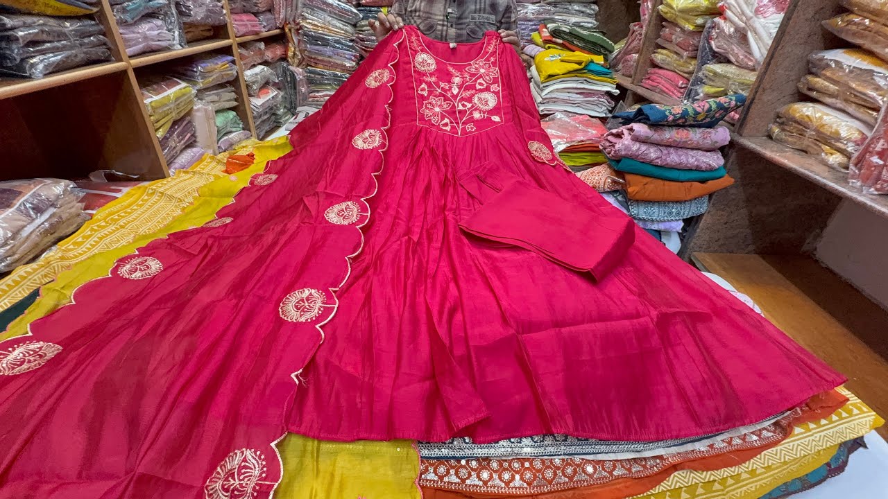 Chickpet Wholesale Festival Special Cord sets, Umbrella Kurtis 7 Kurti sets. Couier available.