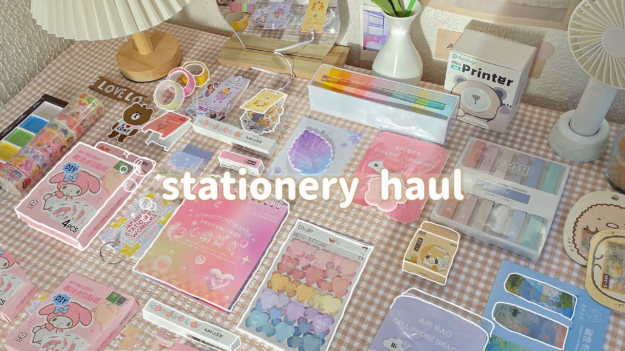 a huge back to school haul 🍧 | w/ stationery pal