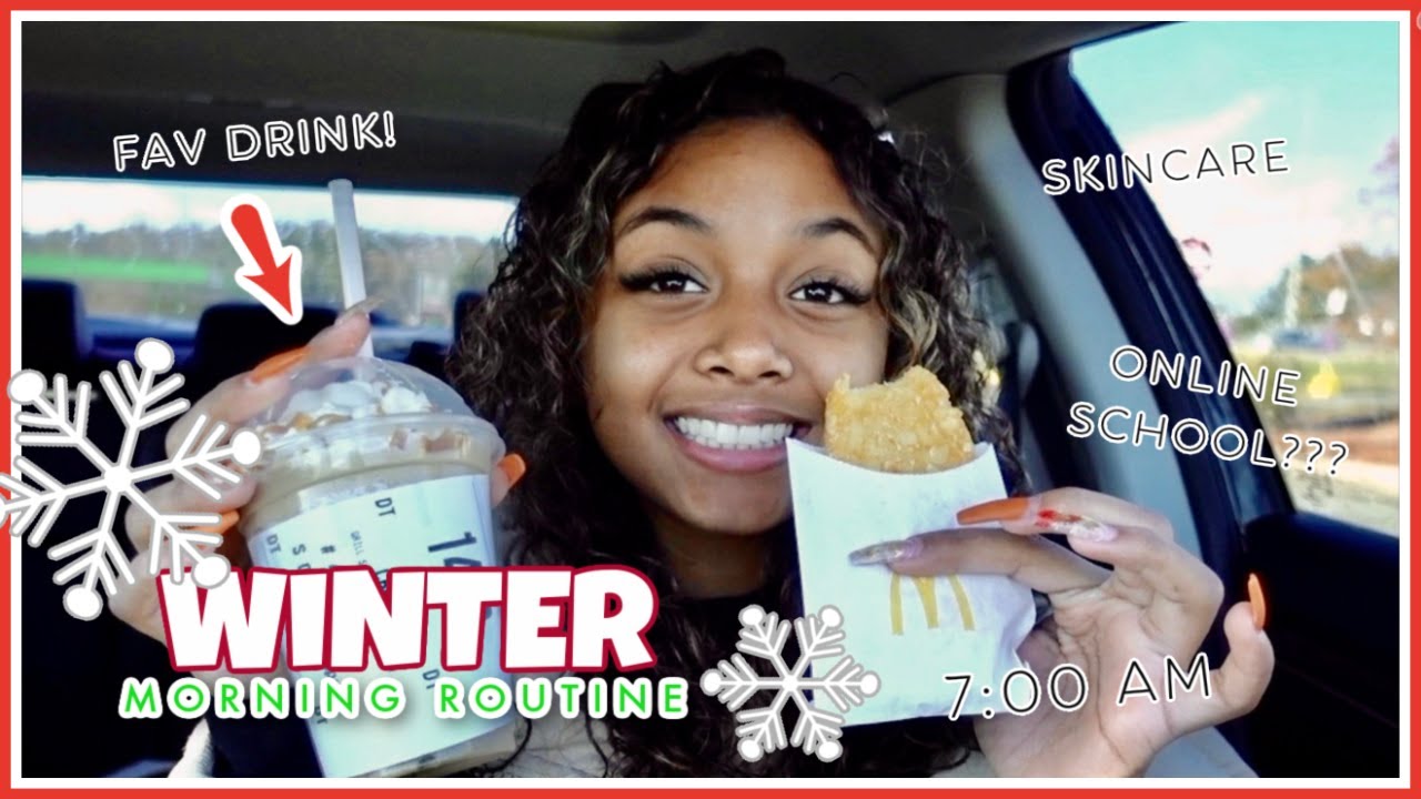 Winter Morning Routine *realistic school morning  routine* | VLOGMAS | LexiVee03