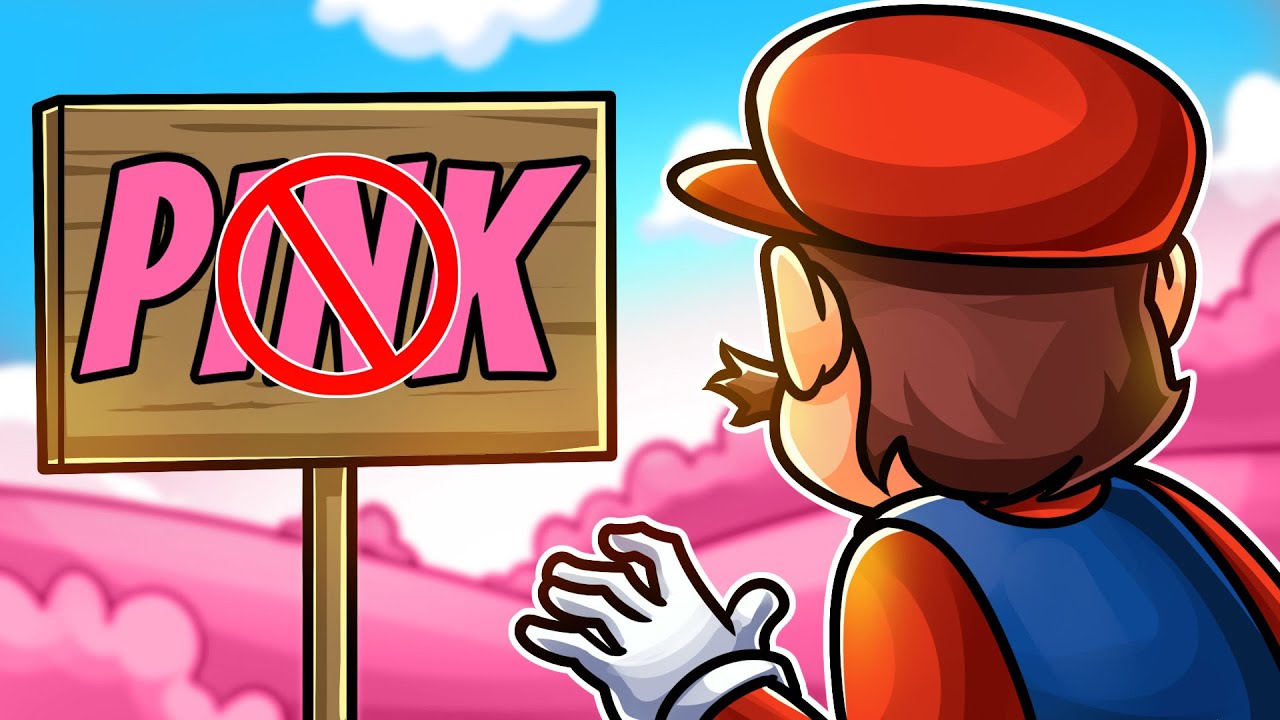 Every Mario Game but You Can't Touch PINK