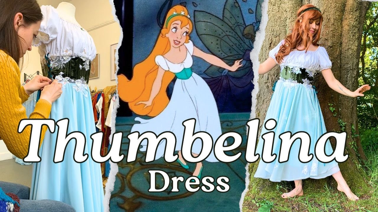 I made Thumbelina's dress! Bringing my childhood fantasy to life with this 90's cosplay...