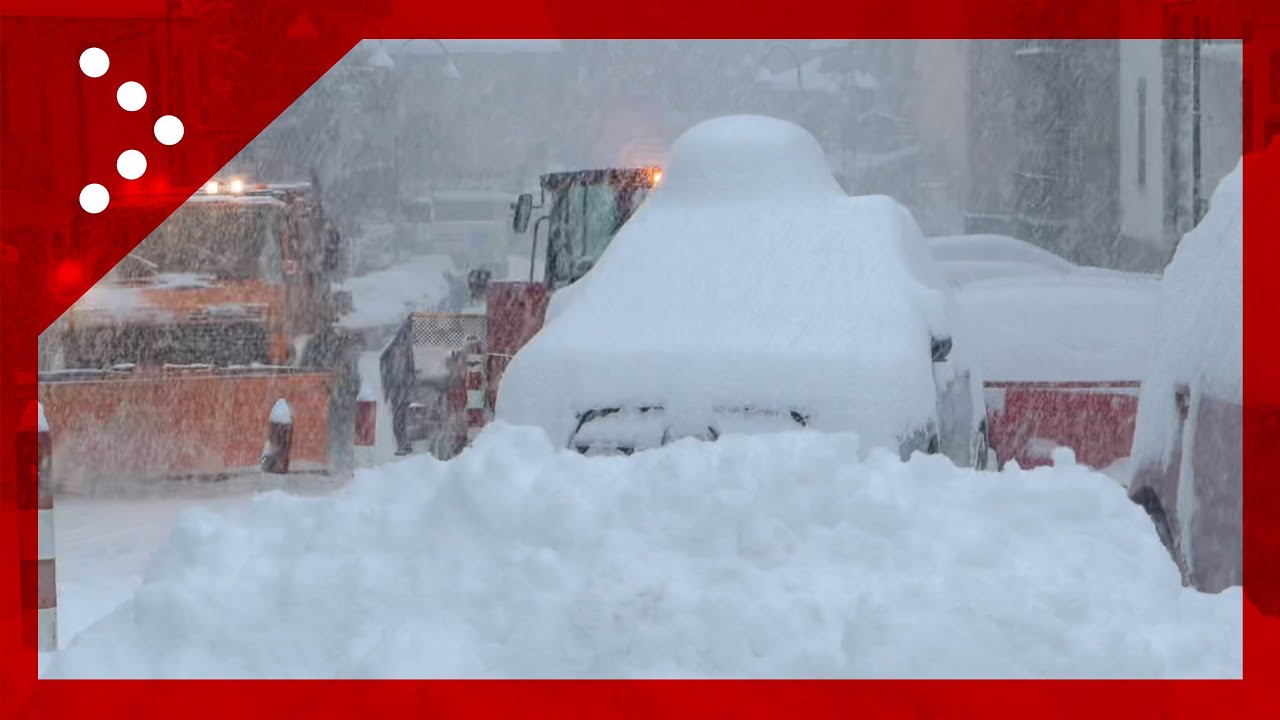 Torna la neve sulle Alpi, Courmayeur si sveglia sotto la neve