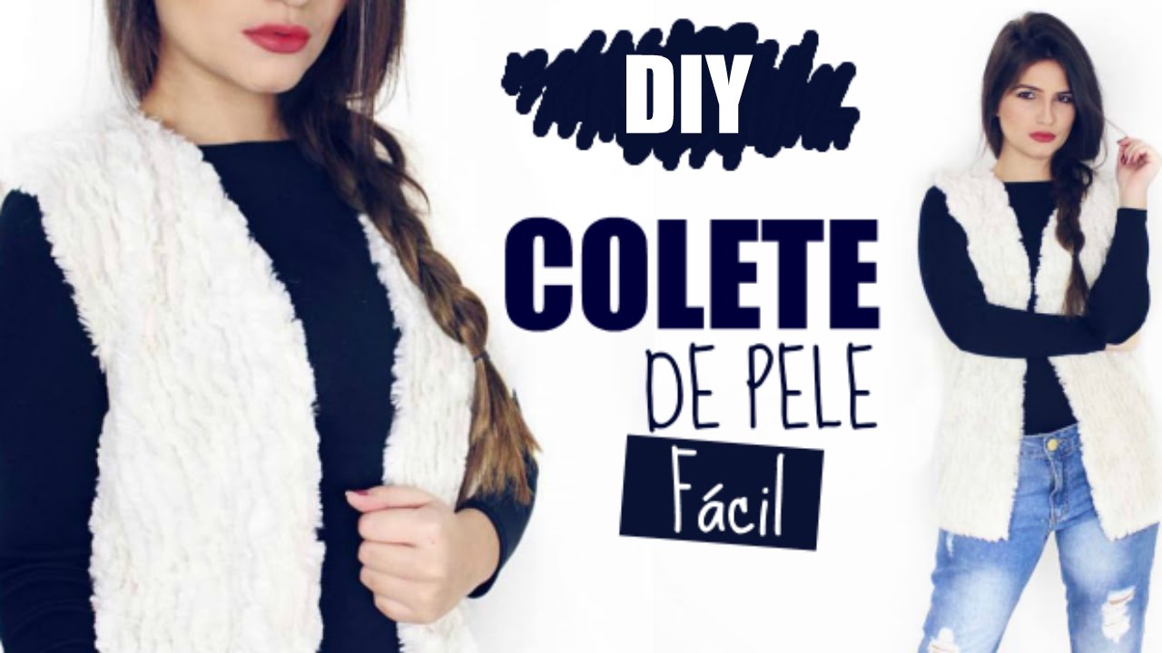 DIY: Colete de Pele muito FÁCIL E BARATO!