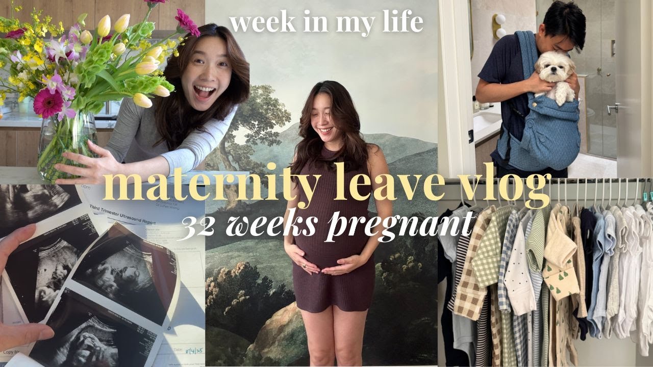 Maternity Leave 32 Weeks Pregnant, Baby Clothes Haul |  Third Trimester Vlog