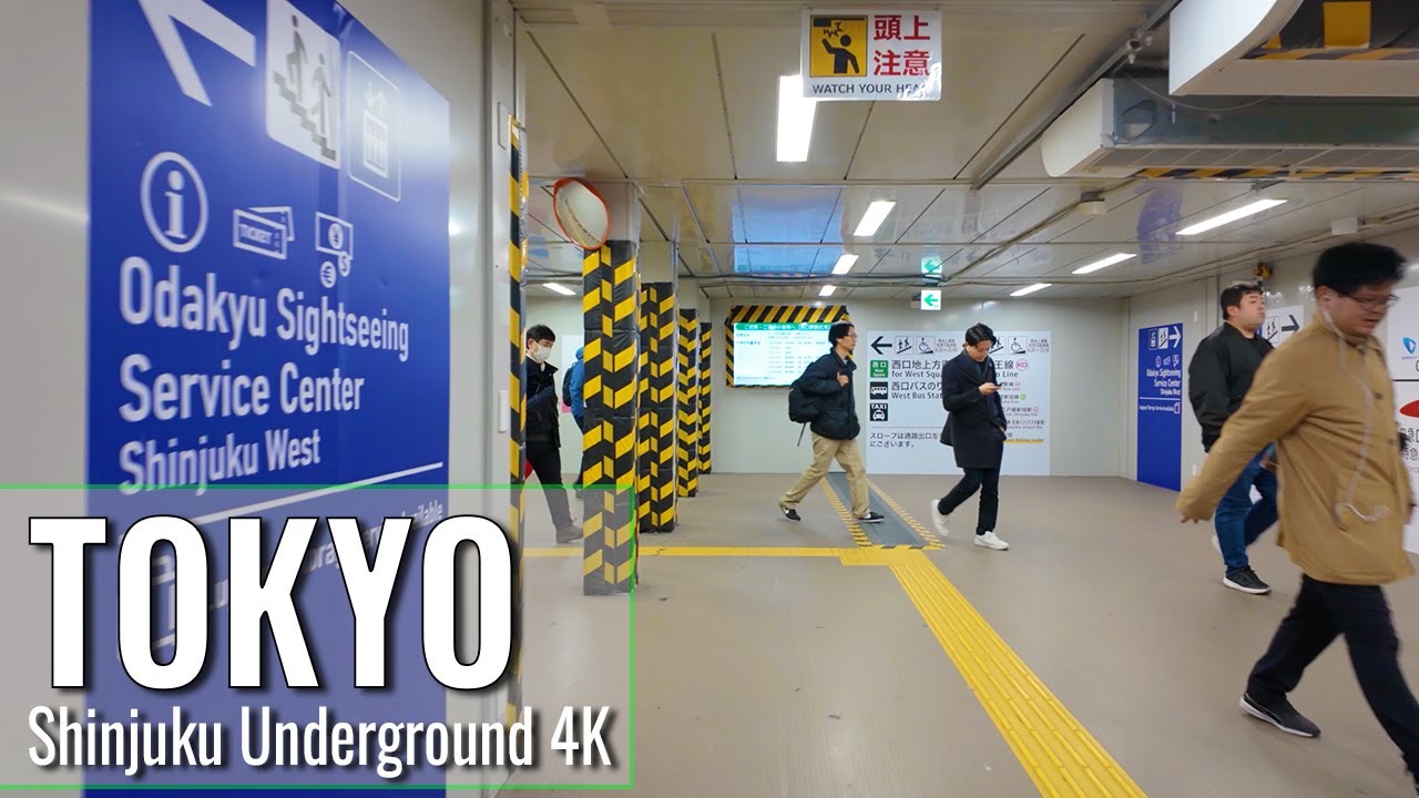 Japan Walking Tour 4K | Shinjuku Underground Tokyo Station