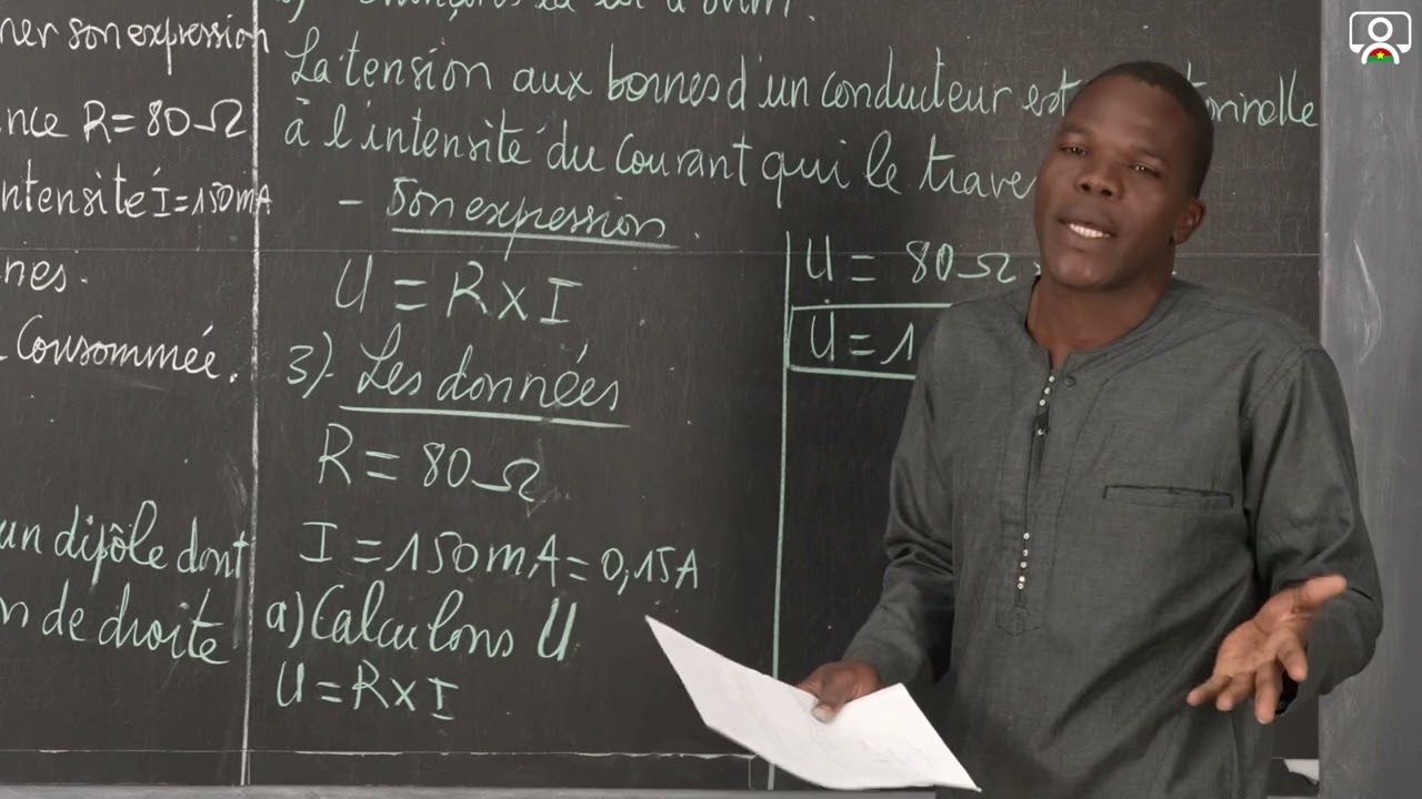Exercice - 3e - Physique : La résistance d'un conducteur ohmique 2/2