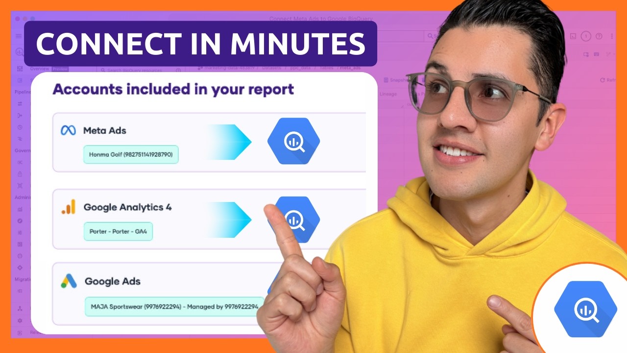 ✅ Как подключить ваши рекламные аккаунты к BigQuery с помощью Porter Metrics (без кода)