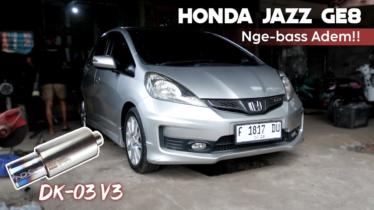 GANTI MUFFLER NDK DK-03V3 BOLT-ON DI HONDA JAZZ GE8 | KNALPOT BASS SOPAN HARIAN