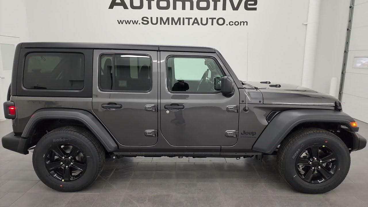 2023 JEEP WRANGLER 4 DOOR ALTITUDE SPORT GRANITE CRYSTAL WALKAROUND 23J283 SOLD!