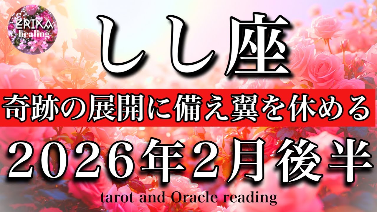しし座♌️2026年2月後半リーディング🌕無理しない！奇跡の展開に備え翼を休める🪽Leo tarot reading