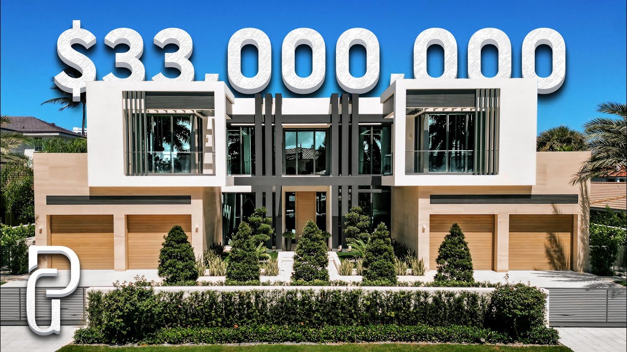 Внутри современного особняка стоимостью 33 000 000 долларов в Южной Флориде! | Экскурсия по дому ...