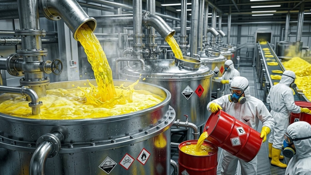 JAK PRODUKUJE SIĘ KWAS SIARKOWY | NAJBARDZIEJ NIEBEZPIECZNA SUBSTANCJA CHEMICZNA NA ŚWIECIE