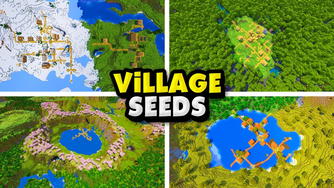 Top 30 BEST VILLAGE SEEDS for Minecraft 1.21.8!
