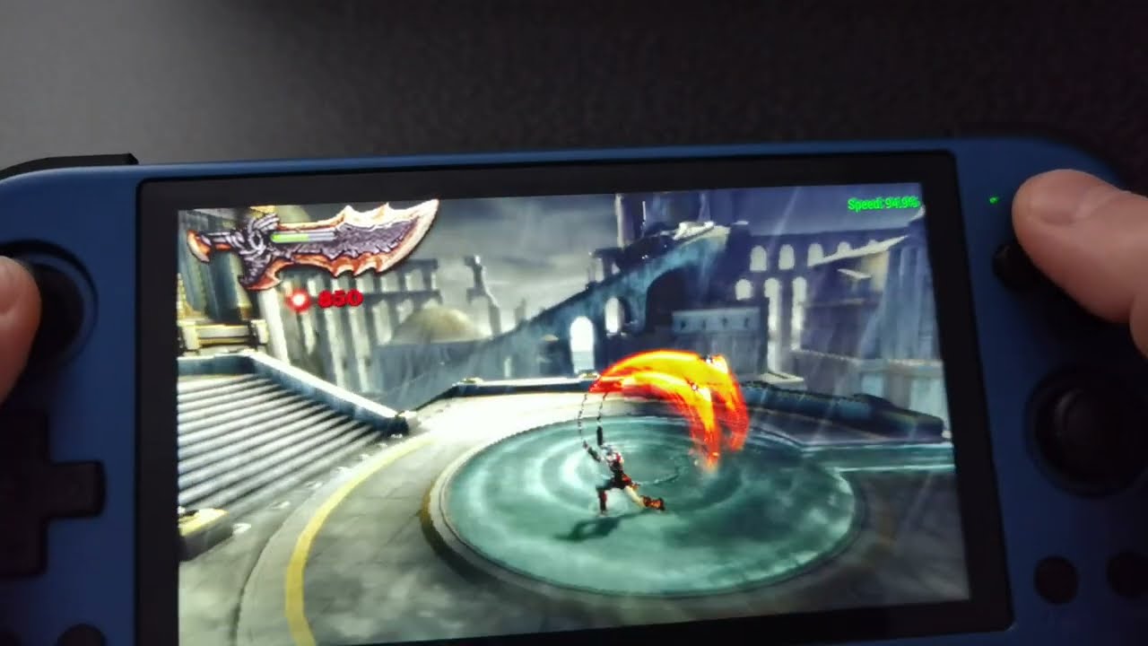 Powkiddy X55 PSP God Of War: Ghost Of Sparta JELOS Fullspeed