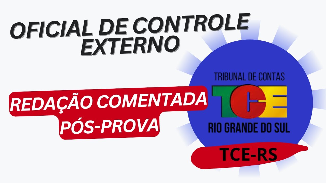 Concurso TCE-RS: 🚨 RECURSO REDA&Ccedil;&Atilde;O - O Que o Cebraspe REALMENTE Queria? Oficial de Controle Externo