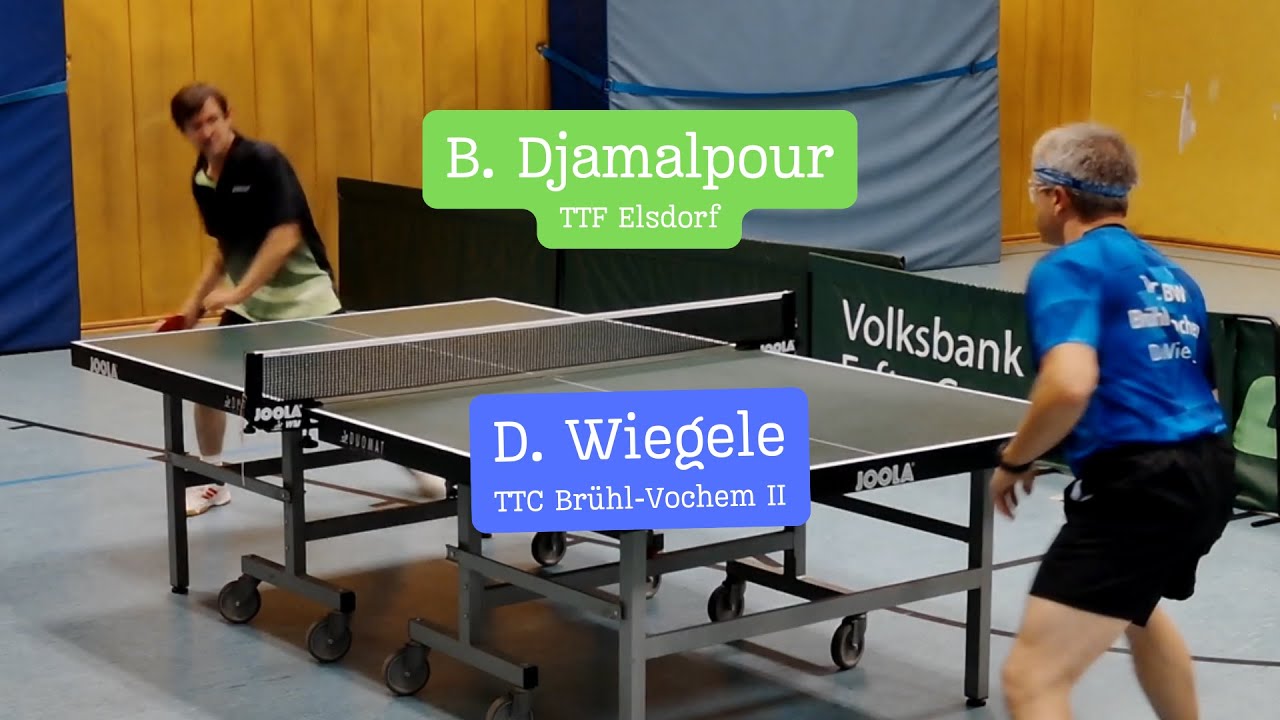 🏓Bezirksoberliga Clash!!🏓B. Djamalpour (1538 TTR) vs. D.Wiegele (1428 TTR) TTF Elsdorf - Vochem II