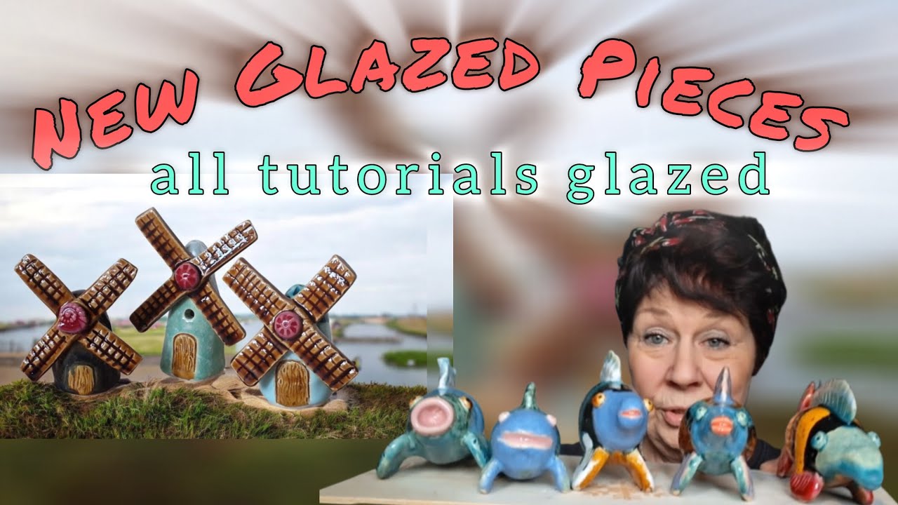 # 44 New Glazed Pieces. Fish, windmills & more.