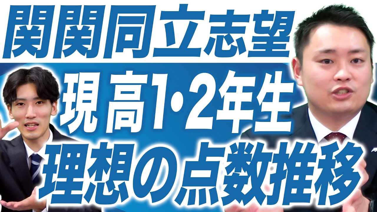 【高1・高2向け】これから関関同立を目指す人の理想の点数推移【関西大学/関西学院大学/同志社大学/立命館大学】