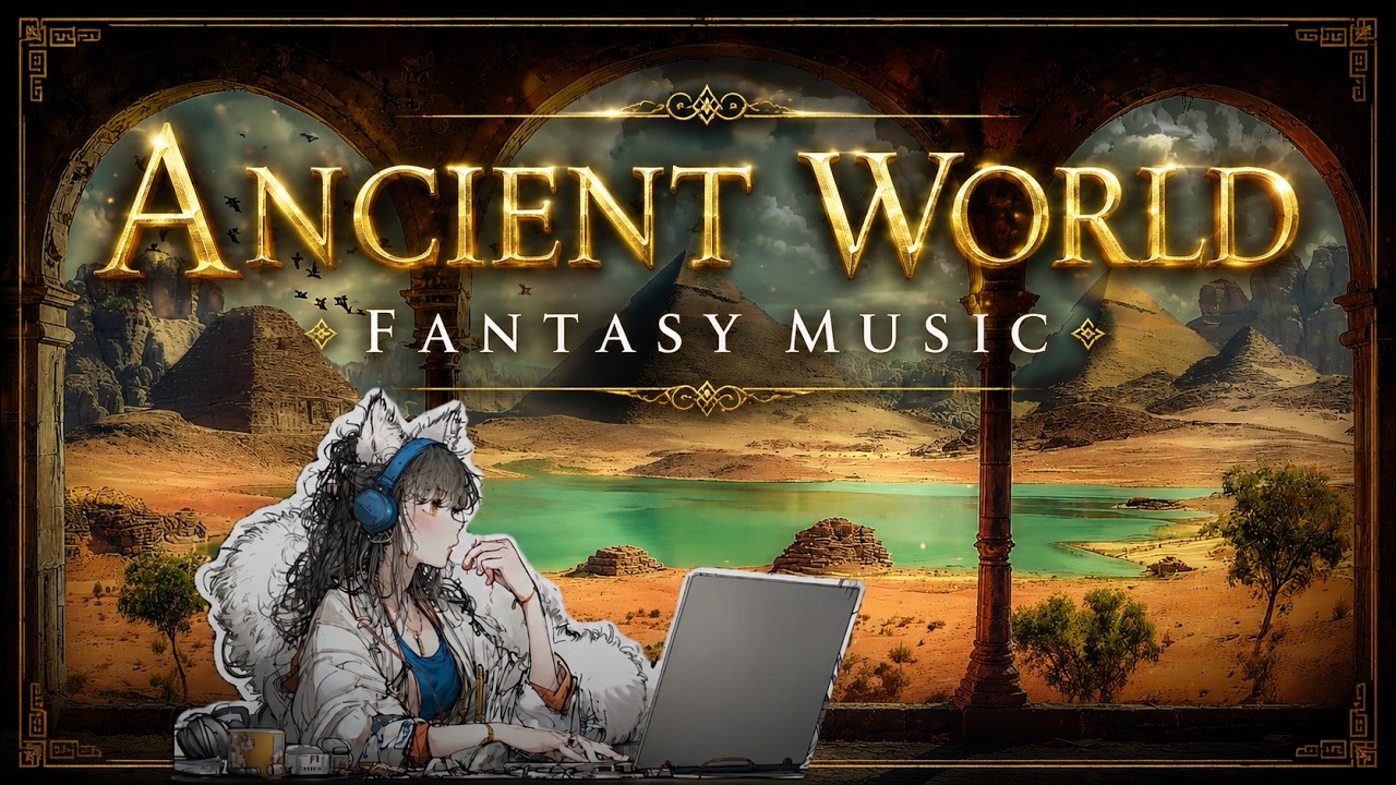 Ash Looping in the Ancient World 古代世界を巡るシネマティック音楽 | 1 hours Calm Cinematic Music for Focus