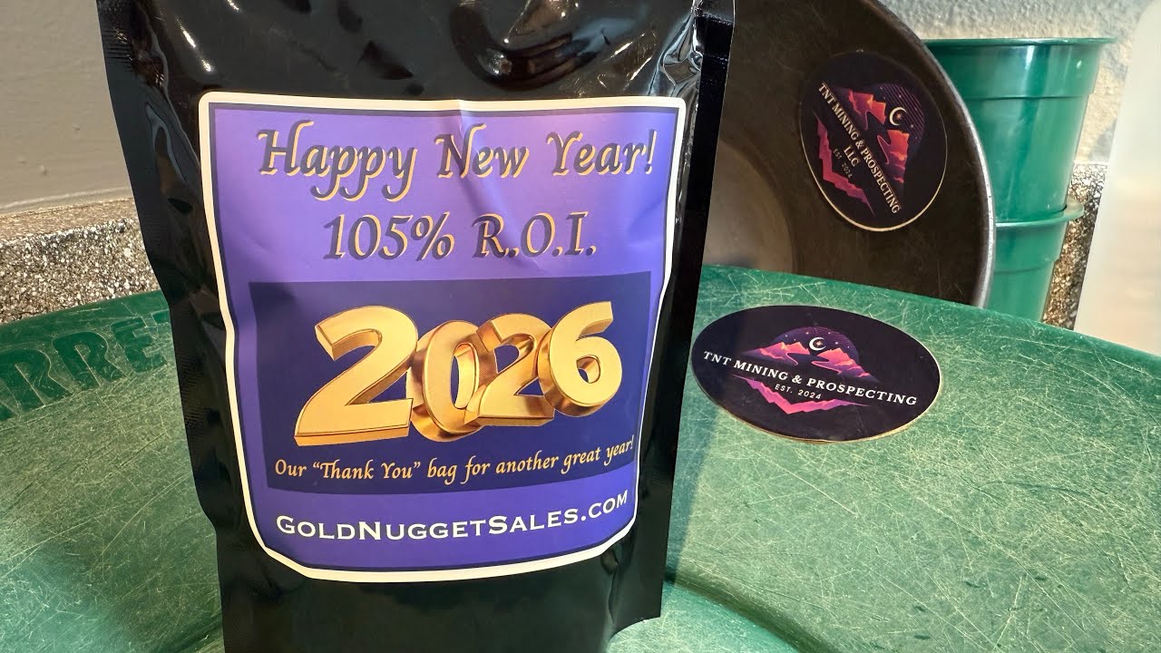 Panning And Reviewing The 2026 105%R.O.I, 2.10 Gram Bag, GNS. #panning #paydirt #gold 