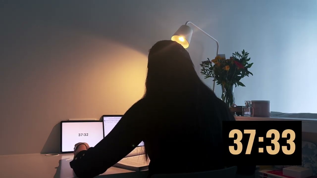 45 Min Study With Me 🔥 LoFi & Bonfire Ambience | Day 2/30 March Challenge | Session #0005