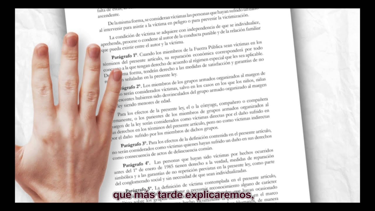 Ley de Víctimas (Ley 1448 de 2011)