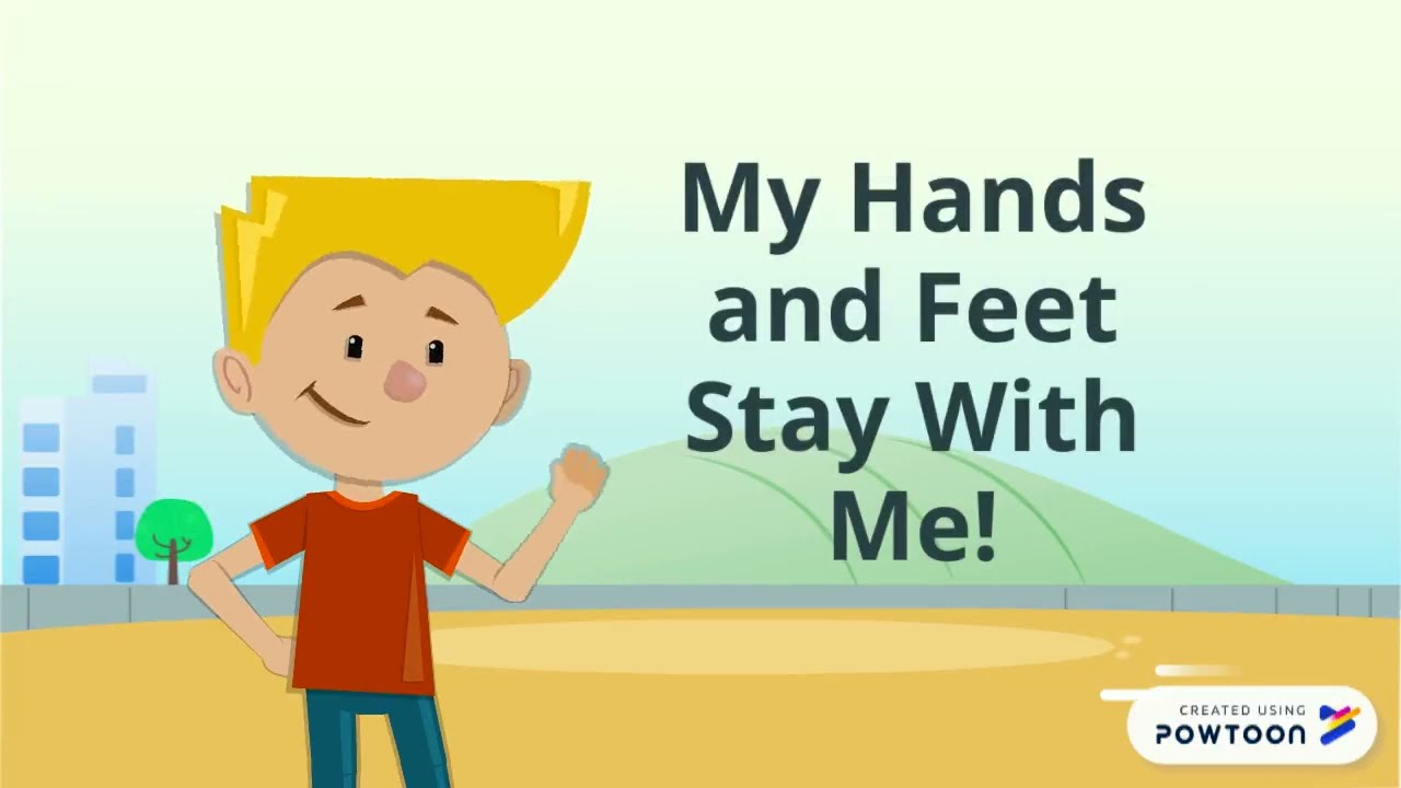 My Hands and Feet Stay With Me Social Story  #ABA #Autism #SocialStory