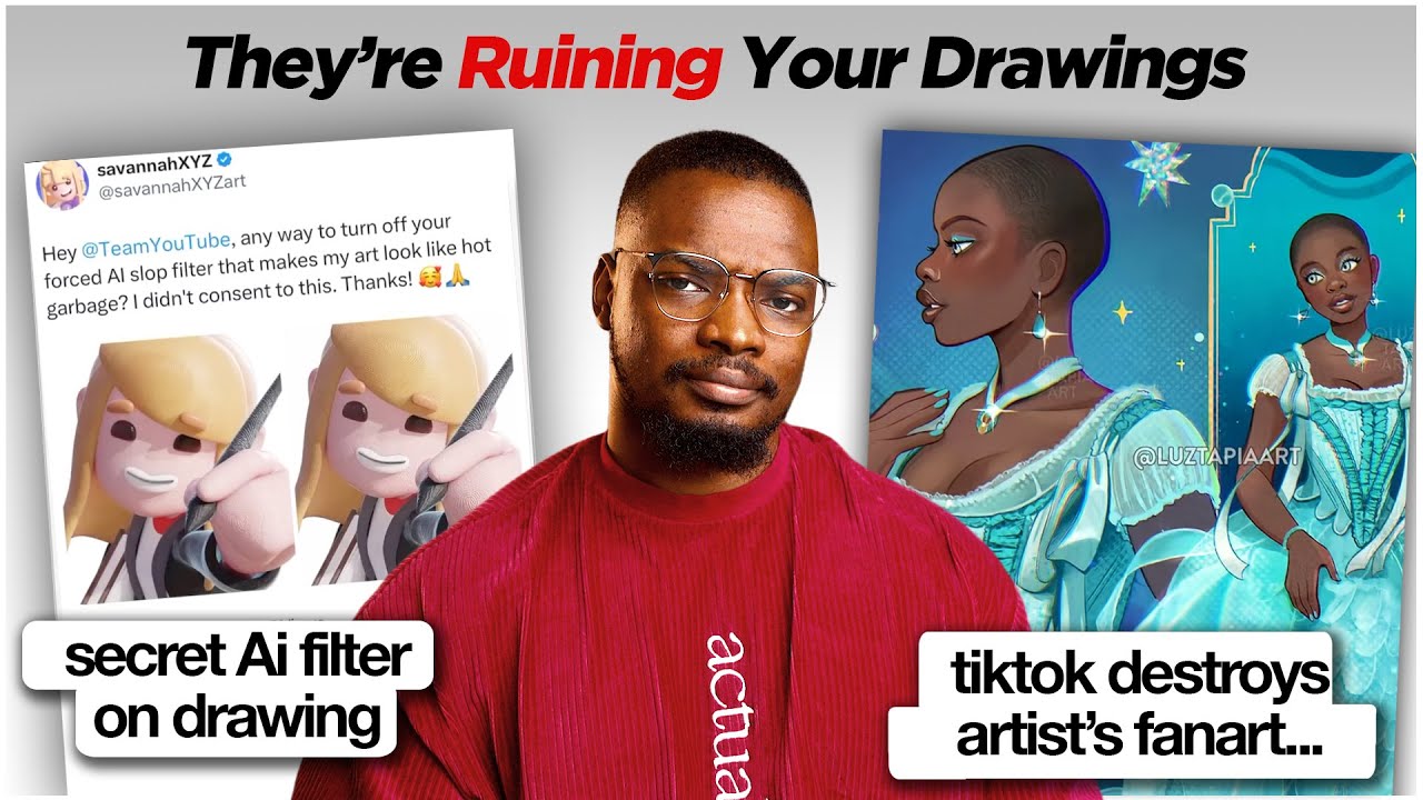 How Artists Discovered YouTube’s Hidden Ai Filter That Ruins Drawings