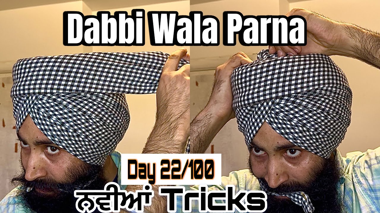 How to tie Dabbi Wala Parna in easiest way | Day 22/100