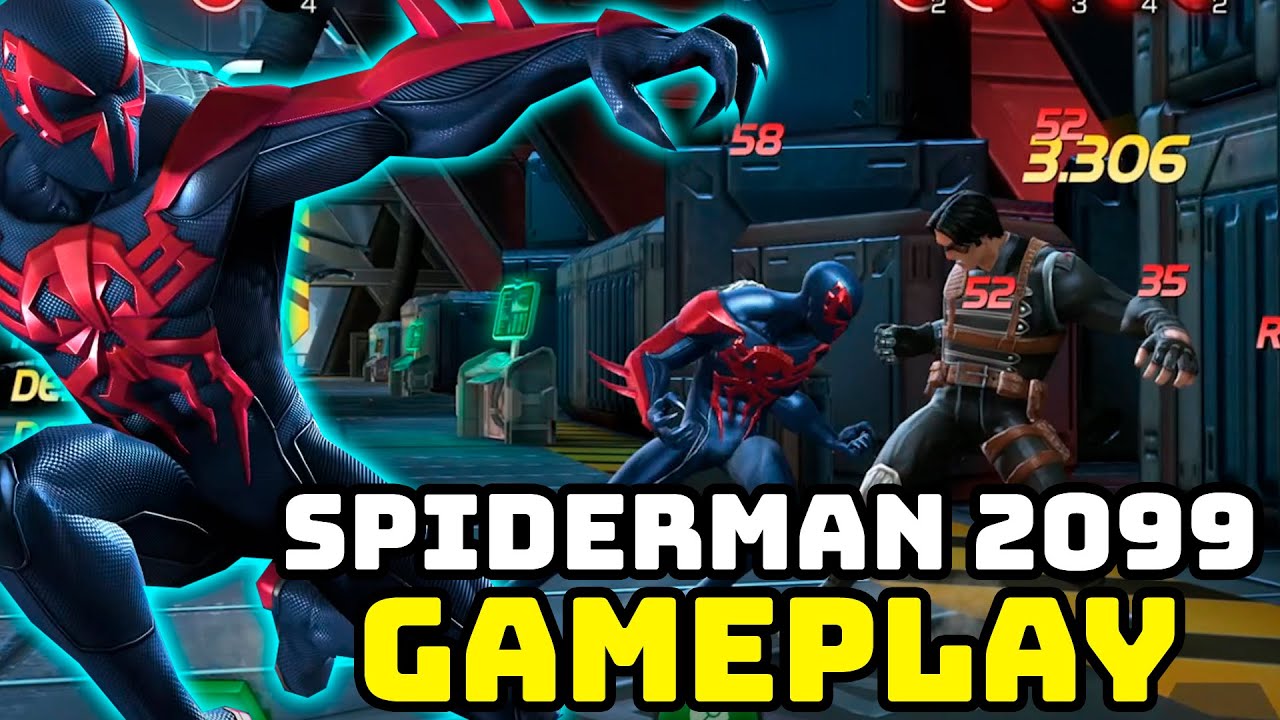 Spider Man 2099 Es Una Gran Opción Para Los Nodos Mas Difíciles Y Molestos - Gameplay MCOC