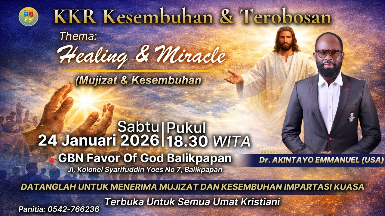 KKR Kesembuhan & Terobosan | Healing & Miracle | Ps Dr Akintayo Emmanuel (USA)