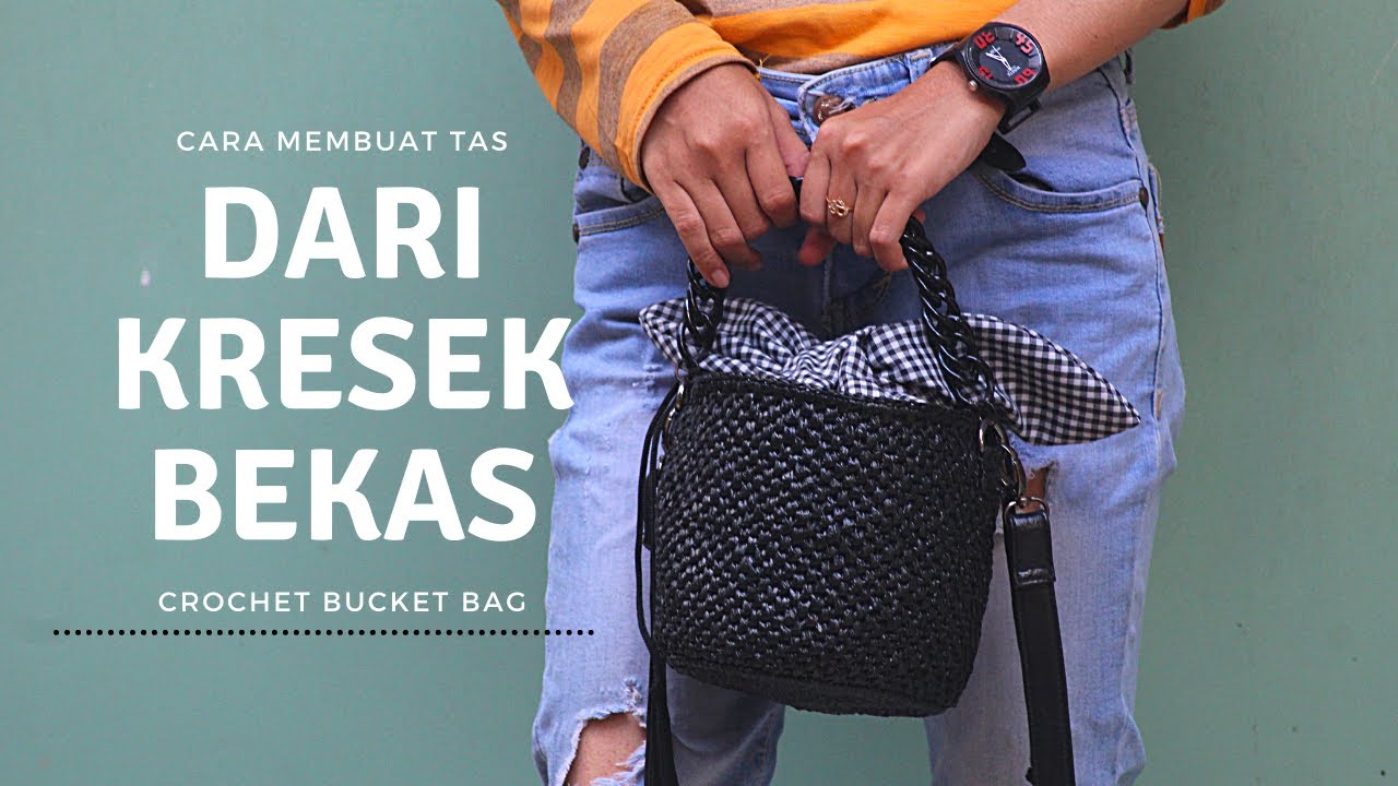 diy bucket bag from plastick bag || misyelshin