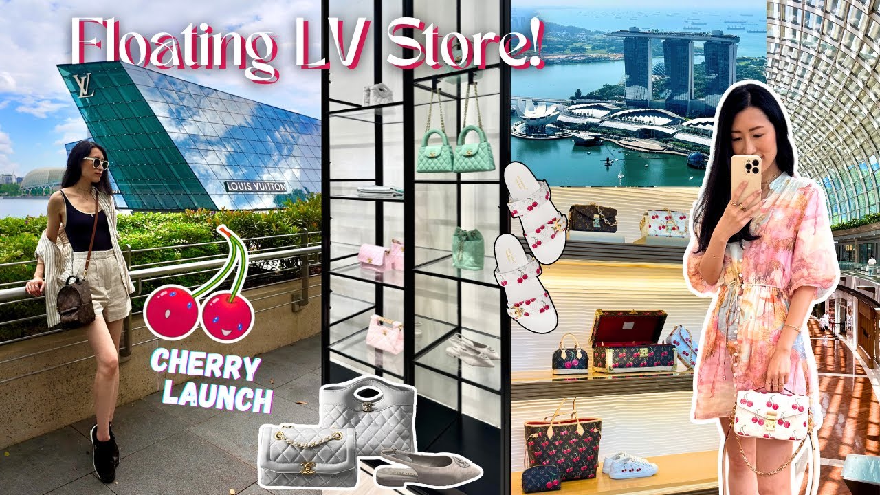 SINGAPORE Luxury Vlog: World’s ONLY Floating Louis Vuitton 🍒 | CHANEL Shopping & Unboxing