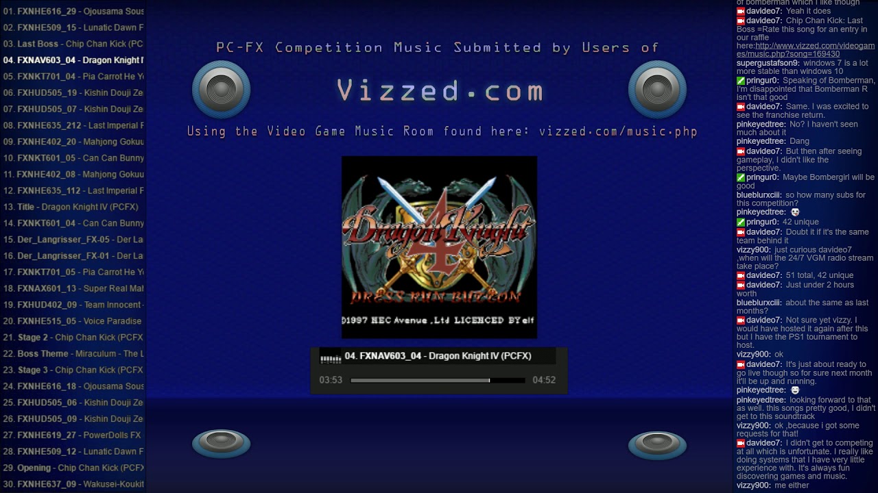 2 Hours of PC-FX Music (Best Songs on Vizzed.com)