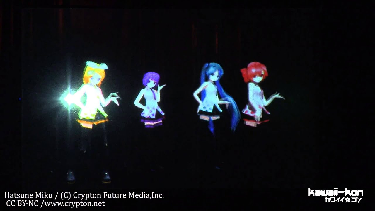 A fan group from Japan brought Vocaloids to Kawaii Kon 2013.