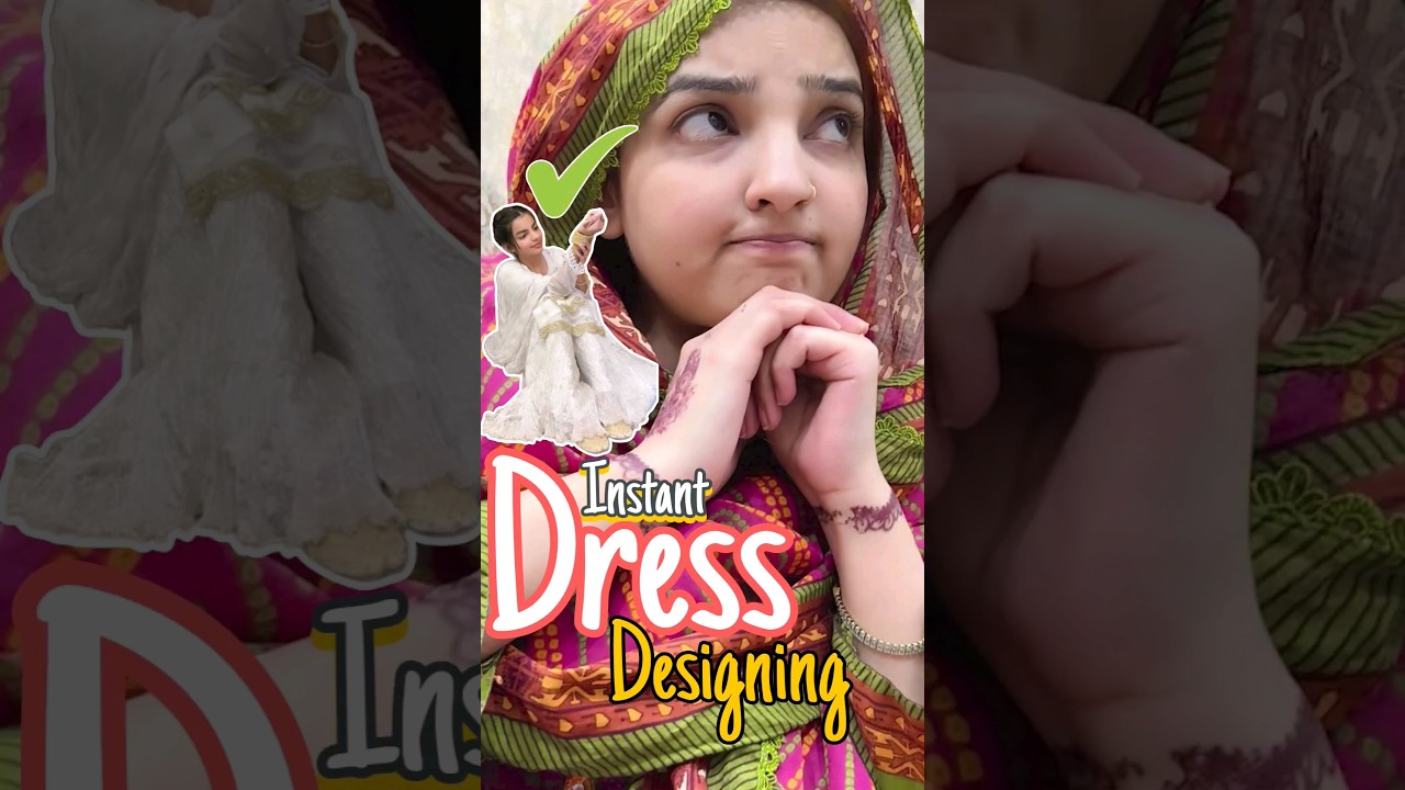 How I Designed 👗 my Daughter's Eid Dress Instantly at Home