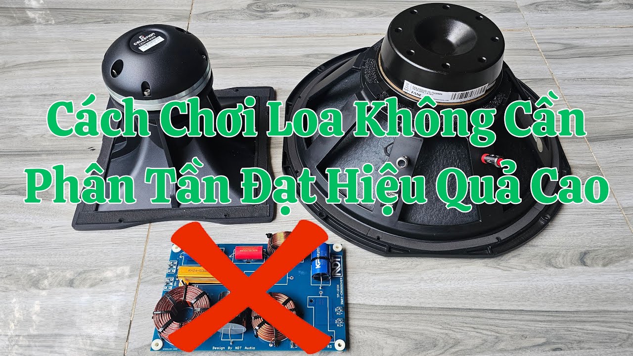 Chơi Loa Không Cần Mạch Phân Tần, Bass Treble Trực Tiếp ( Phần 1 ) 07/02/2025