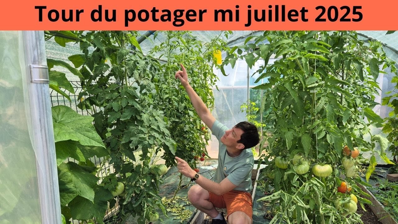 Tour du potager mi juillet 2025