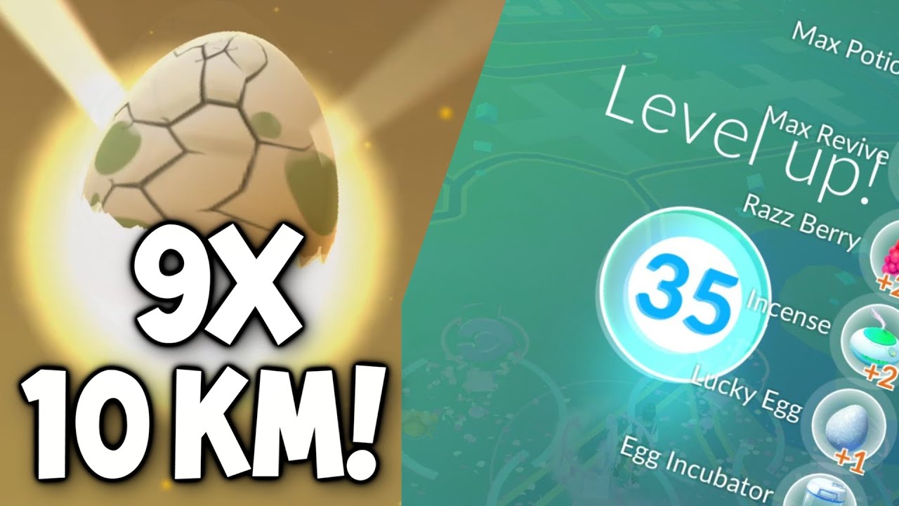 Hatching 9x 10 KM Pokémon GO Eggs in 2016!