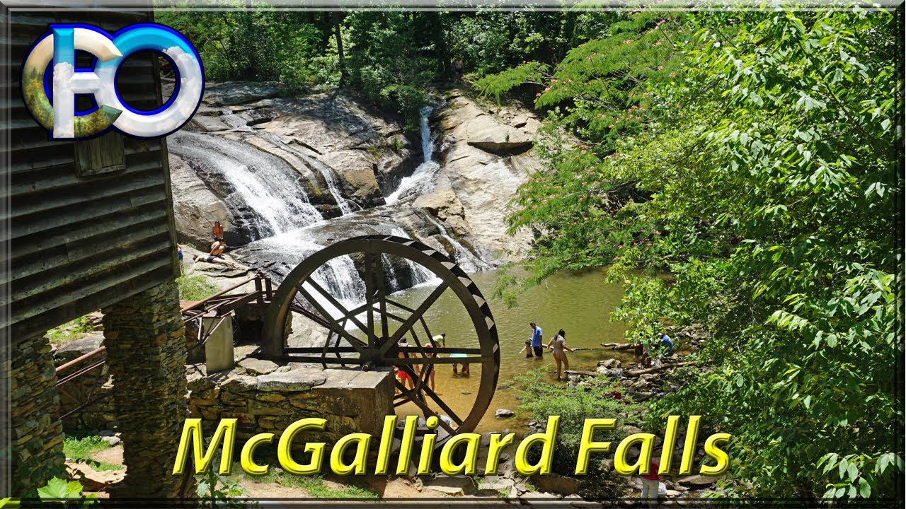 Hiking Mcgalliard Falls near Hickory, North Carolina