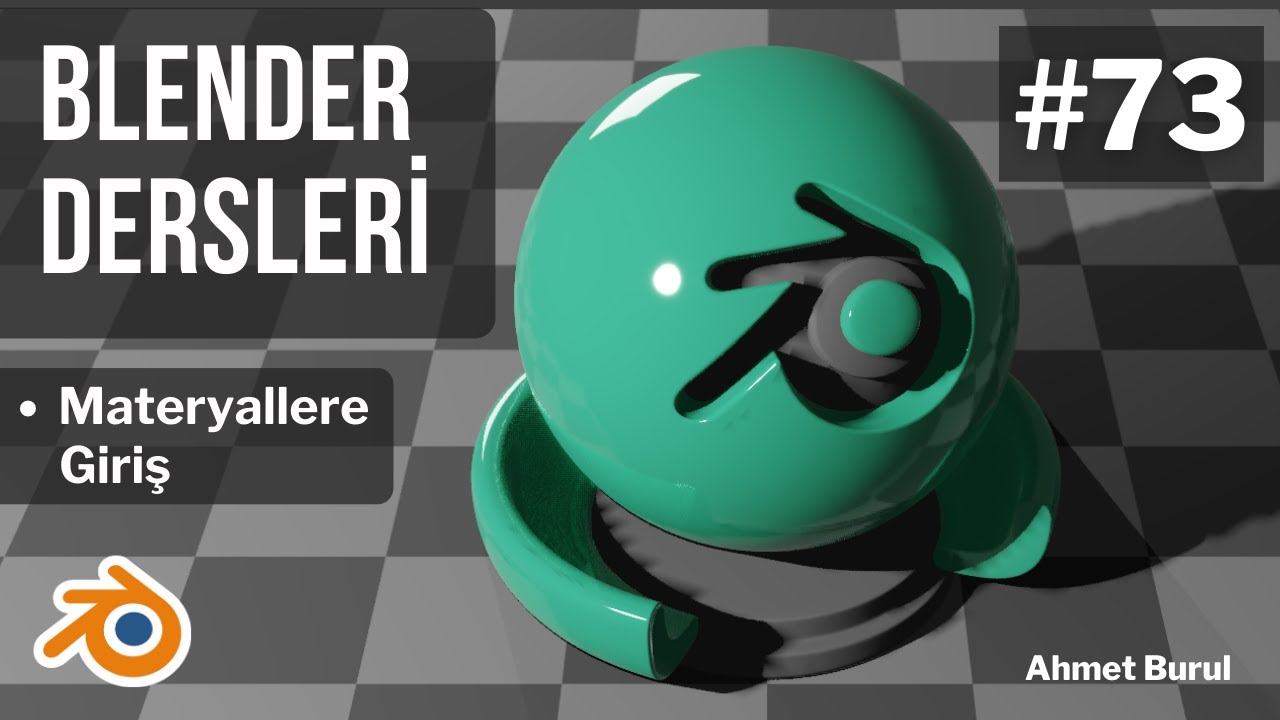 Blender Dersleri - Materyallere Giriş - 100 Derste Blender 3D #73